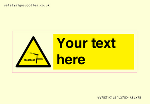 Custom warning water cannon